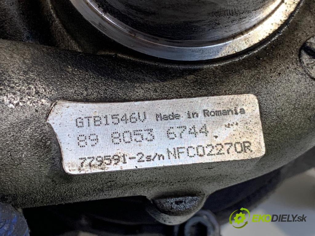 OPEL ASTRA J liftback 2010 81 kW 1.7 CDTI (68) 1686 turbo 8980536744 (Kompletní turbodmychadlo)