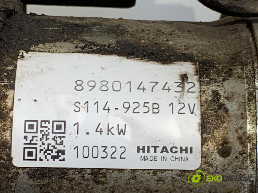 OPEL ASTRA J liftback 2010 81 kW 1.7 CDTI (68) 1686 Štartér 8980147432 (Štartér)