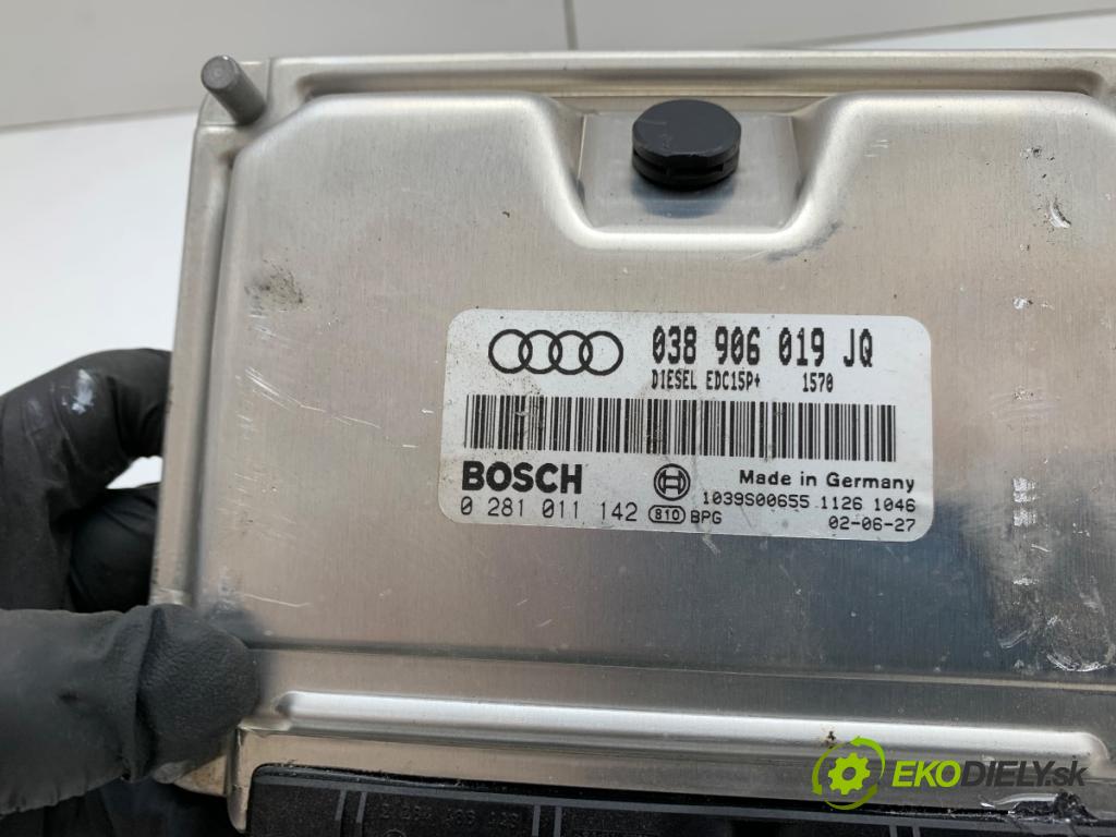AUDI A4 B6 Kombi 2002 96 kW 1.9 TDI 1896 řídící jednotka motora 038906019JQ (Řídicí jednotka)