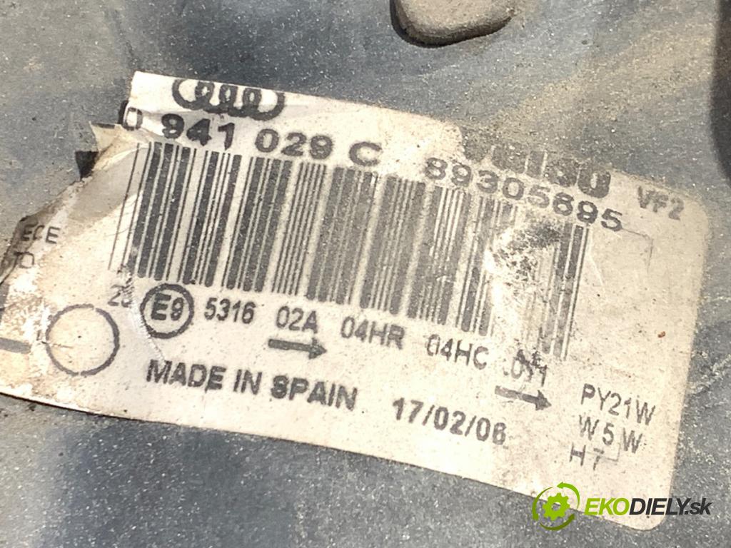 AUDI A4 B6 Kombi 2002 96 kW 1.9 TDI 1896 světlomet levý přední část 8E0941029C