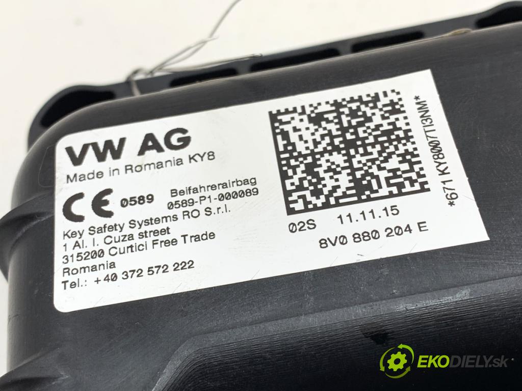 SKODA OCTAVIA III Kombi 2015 110 kW 2.0 TDI 1968 AirBag spolujazdca 8V0880204E (Airbag)