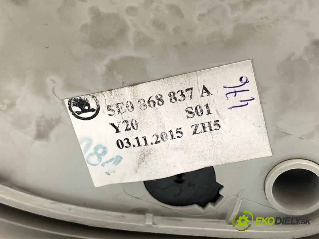 SKODA OCTAVIA III Kombi 2015 110 kW 2.0 TDI 1968 Priehradka, kastlík na skla 5E0368837A