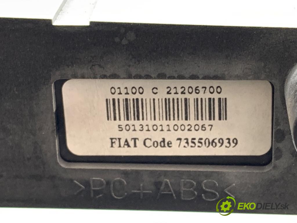 FIAT PUNTO EVO liftback 2010 57 kW 1.4 (199AXB1A) 1368 spínač světel nouzových 61139700 (Páčky pod volantem)