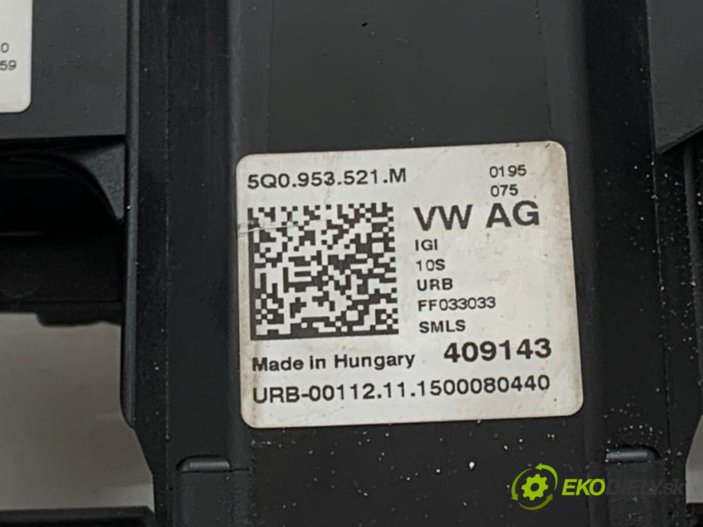 SKODA OCTAVIA III Kombi 2015 110 kW 2.0 TDI 1968 Prepínač kombinovaný 5Q0953521M (Prepínacie páčky pod volantom)