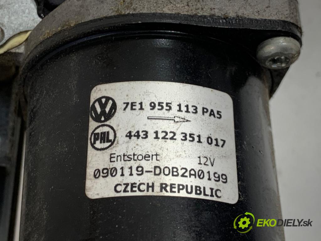 VW TRANSPORTER T5 Autobus 2009 96 kW 2.5 TDI 2461 mechanismus stěračů přední část 7E1955113 (Motorek stěračů přední)