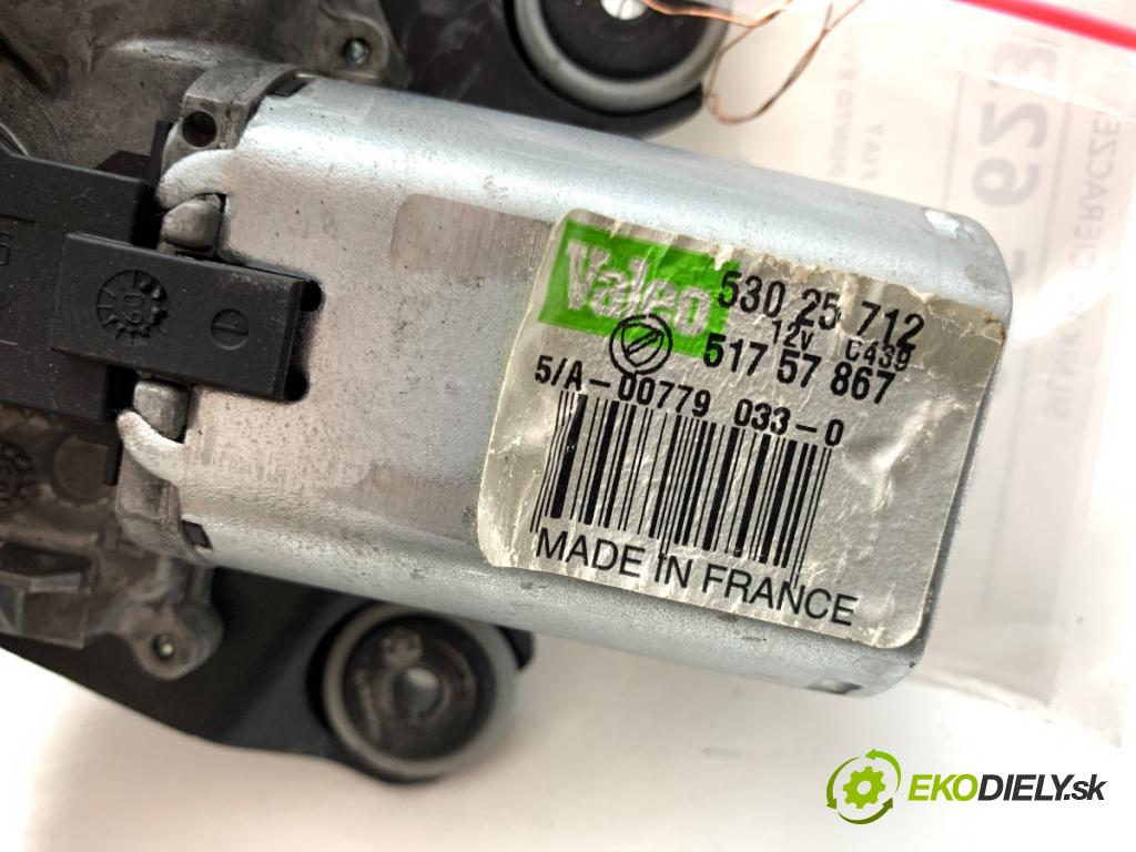FIAT PUNTO EVO liftback 2010 57 kW 1.4 (199AXB1A) 1368 motor stěračů zadní část 53025712