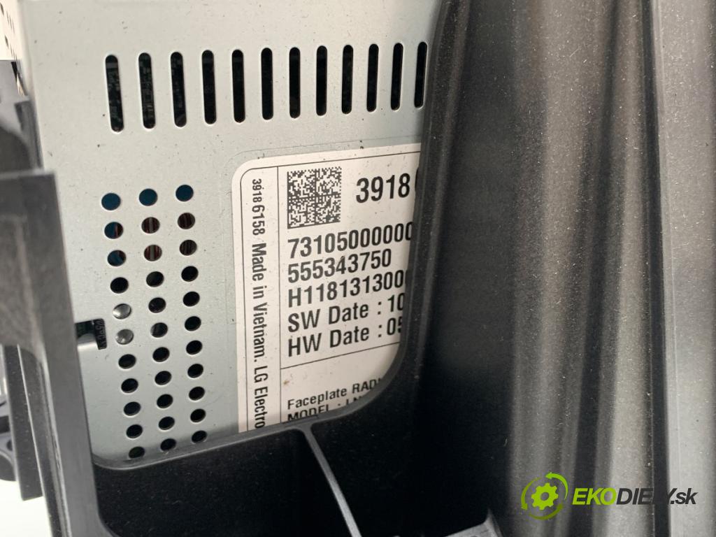 OPEL ZAFIRA C nadwozie wielkoprzestrzenne (MPV) 2019 96 kW 2.0 CDTi (75) 1956 RADIO Dislpej 39186158