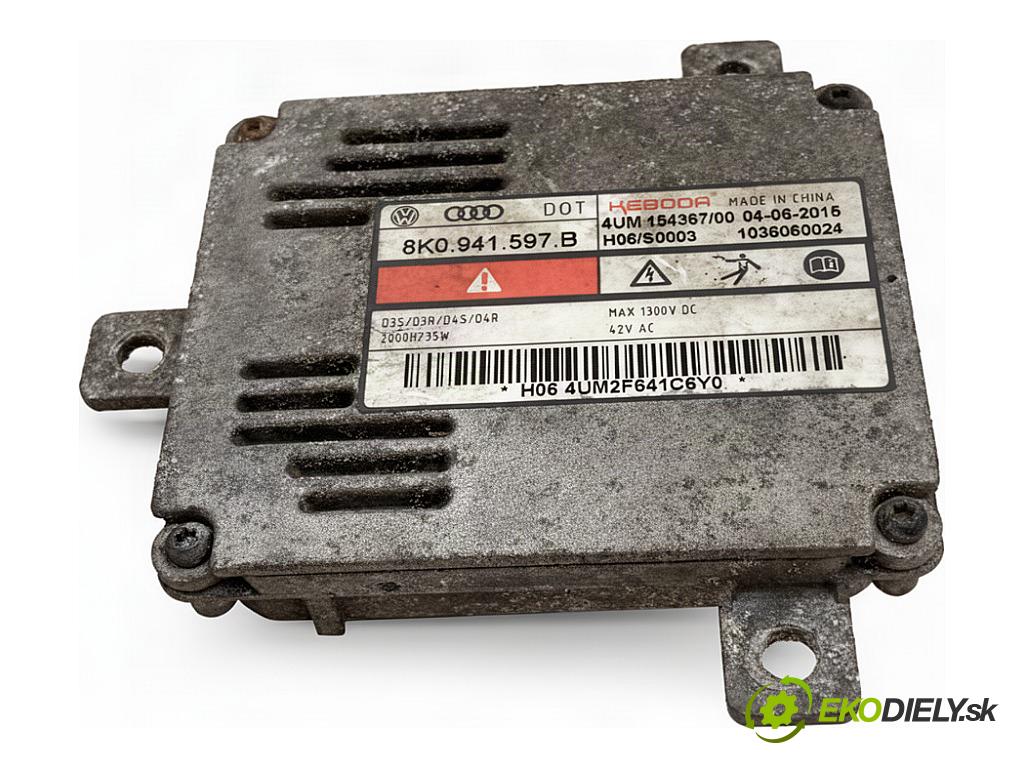 SKODA OCTAVIA III Kombi 2015 110 kW 2.0 TDI 1968 Menič XENON 8K0941597B (Riadiaca jednotka xenónu)