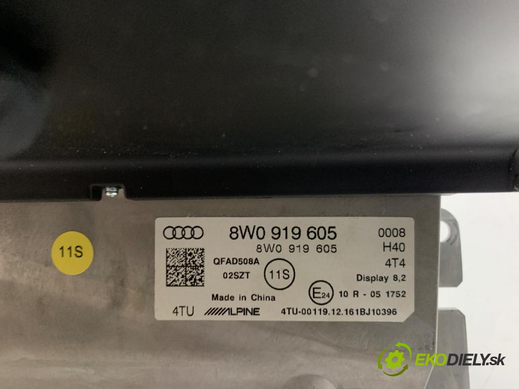 AUDI A4 B9 Kombi 2017 140 kW 2.0 TDI quattro 1968 Dislpej 8W0919605 (Prístrojová doska)