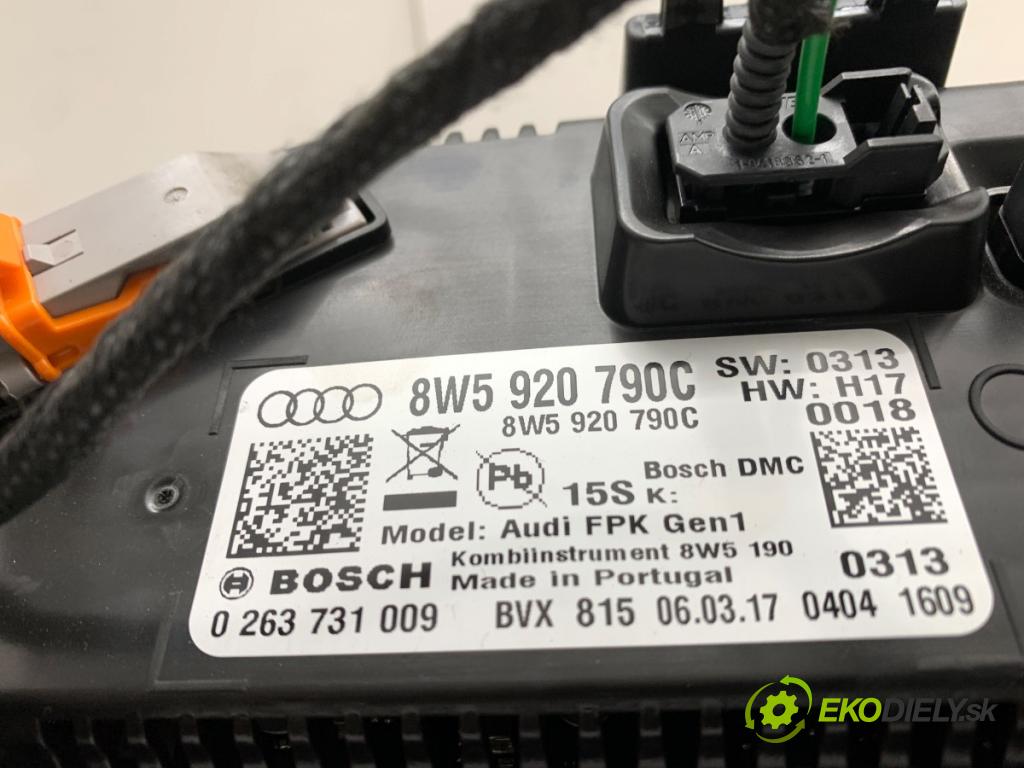 AUDI A4 B9 Kombi 2017 140 kW 2.0 TDI quattro 1968 prístrojovka 8W5920790C (Přístrojová deska)