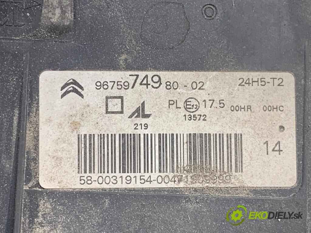 CITROEN C4 PICASSO II nadwozie wielkoprzestrzenne (MPV) 2015 121 kW 1.6 THP 165 1598 Svetlomet ľavy predný 9675974980