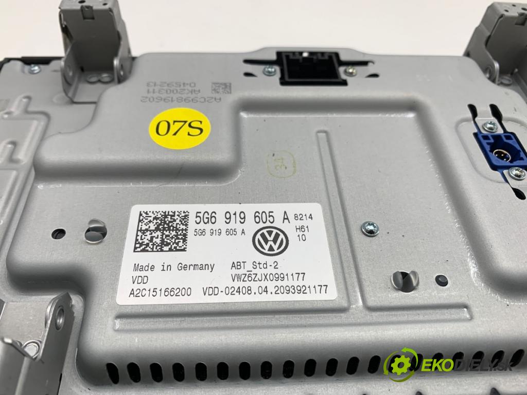 VW GOLF VII Kombi 2020 85 kW 1.6 TDI 1598 Dislpej 5G6919605A (Prístrojová doska)