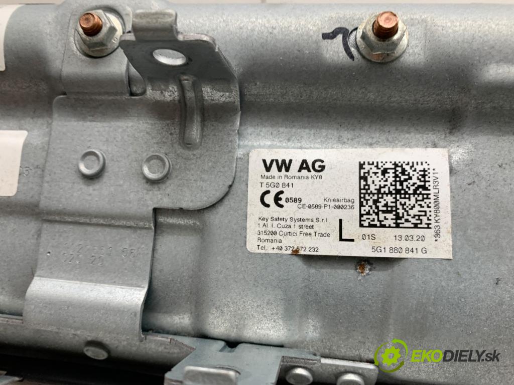 VW GOLF VII Kombi 2020 85 kW 1.6 TDI 1598 AirBag koleno: 5G1880841G