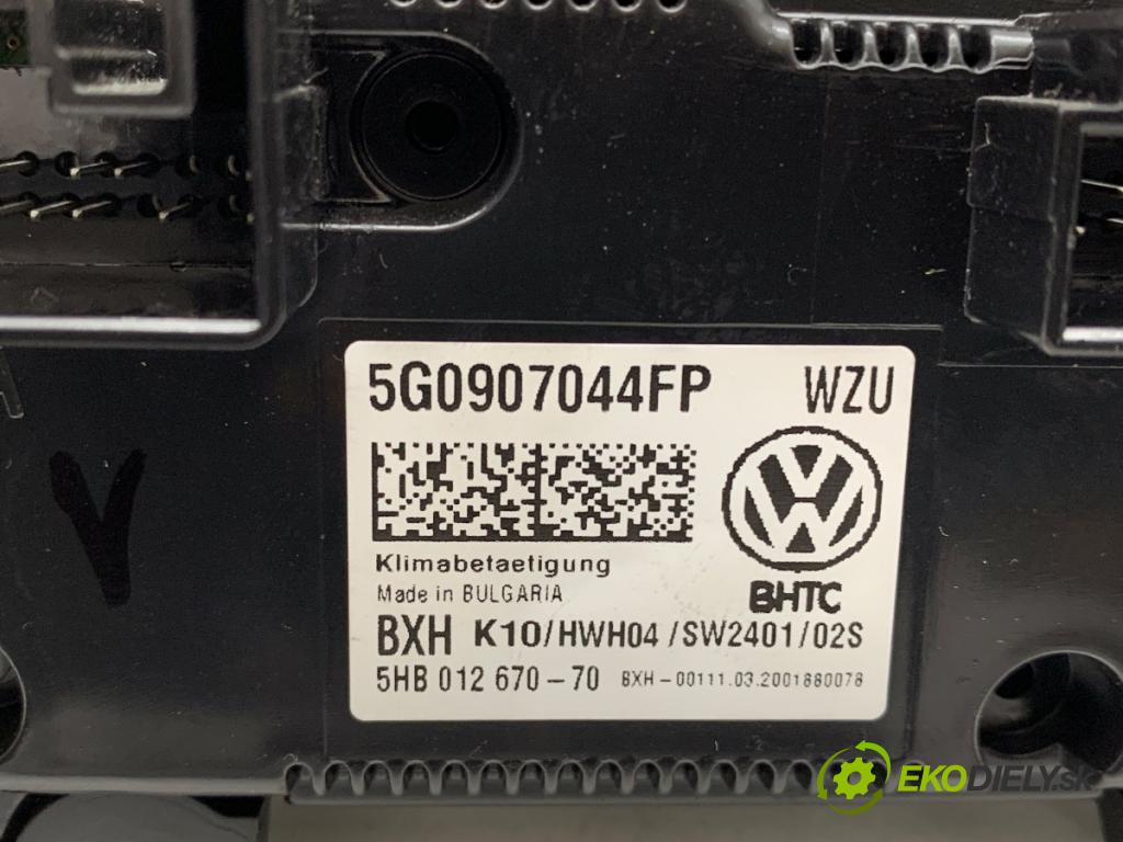 VW GOLF VII Kombi 2020 85 kW 1.6 TDI 1598 Panel ovládaní topení 5G0907044FP (Páčky pod volantem)