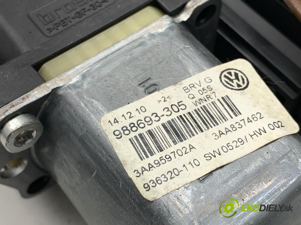 VW PASSAT B7 Kombi 2010 103 kW 2.0 TDI 1968 Motor sťahovania okna ľavy predný 3C0959792C
