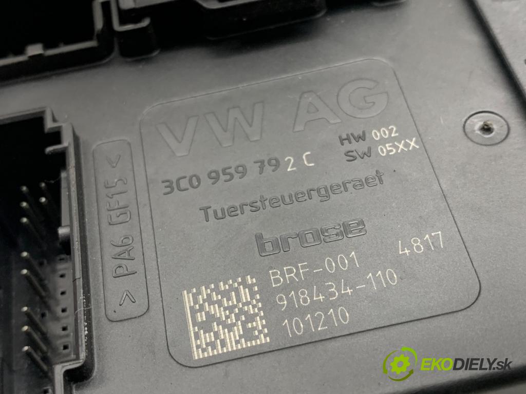 VW PASSAT B7 Kombi 2010 103 kW 2.0 TDI 1968 Motor sťahovania okna ľavy predný 3C0959792C