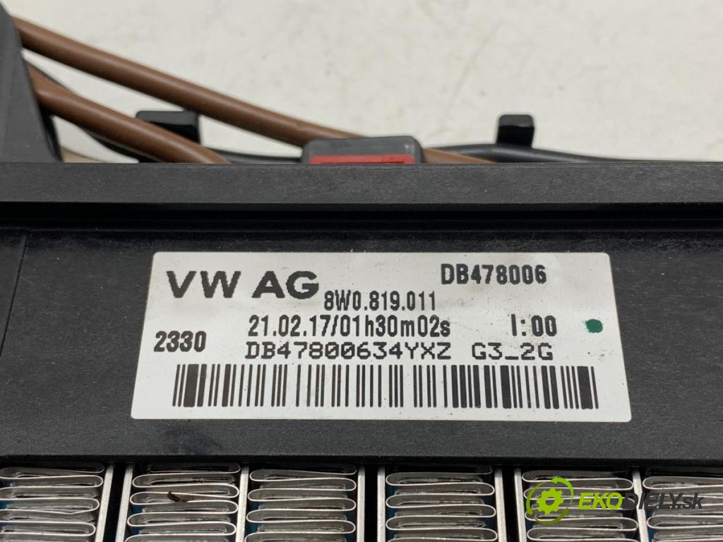 AUDI A4 B9 Kombi 2017 140 kW 2.0 TDI quattro 1968 topné těleso radiátor topení elektrická 8W0819011 (Radiátor topení)
