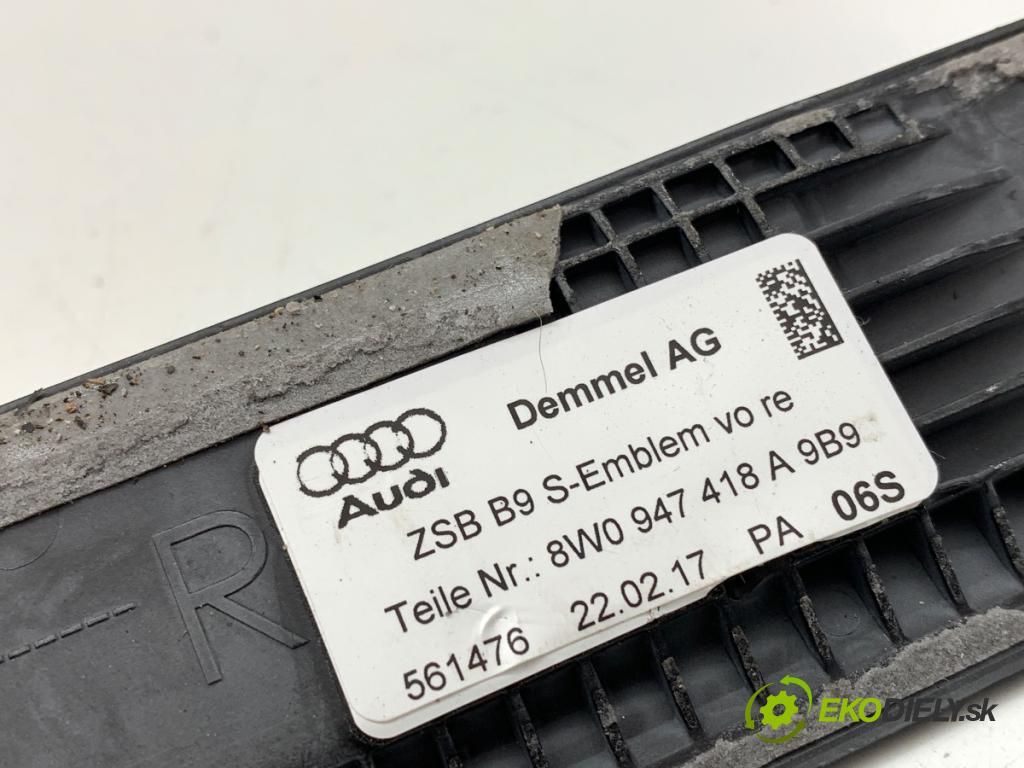 AUDI A4 B9 Kombi 2017 140 kW 2.0 TDI quattro 1968 násada lišta prahová přední část 8W0947417