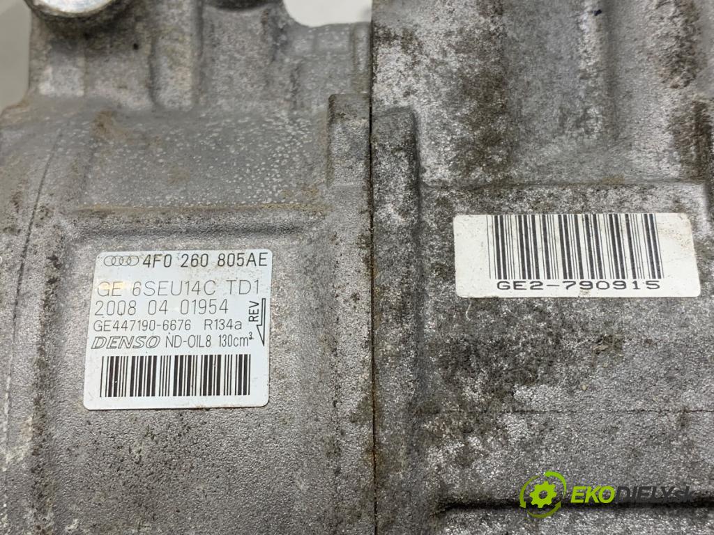 AUDI A6 C6 sedan 2008 125 kW 2.0 TFSI 1984 Kompresor klimatizácie 4F0260805AE (Kompresor klimatizácie)