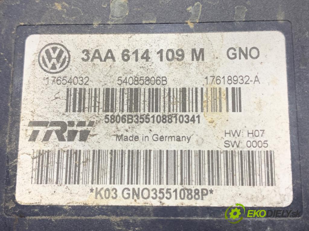 VW PASSAT B7 Kombi 2010 103 kW 2.0 TDI 1968 pumpa ABS 3AA614109M (Pumpa ABS)
