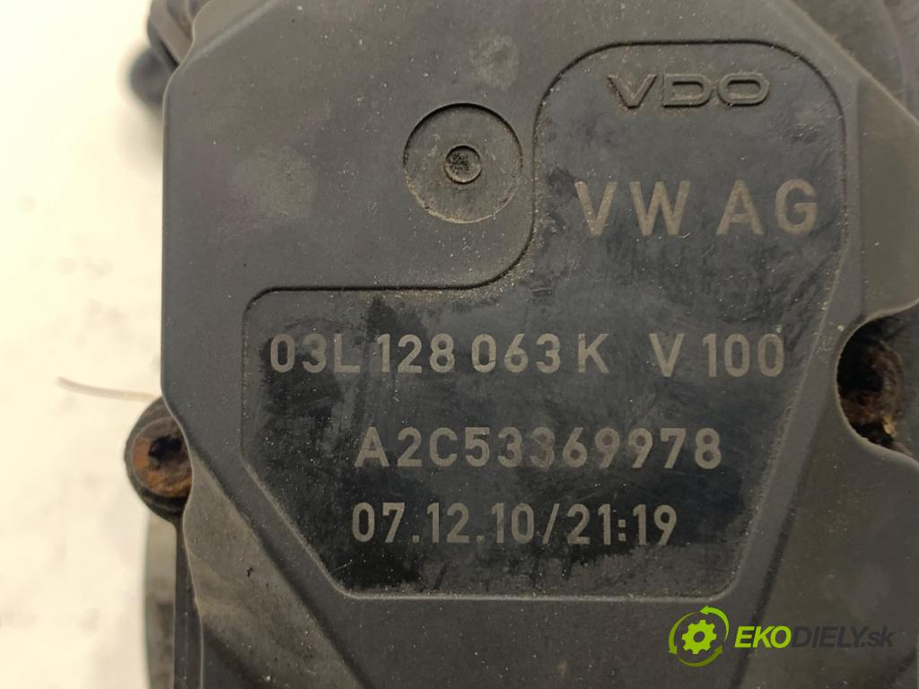 VW PASSAT B7 Kombi 2010 103 kW 2.0 TDI 1968 Škrtiaca klapka 03L128063K (Škrtiaca klapka)