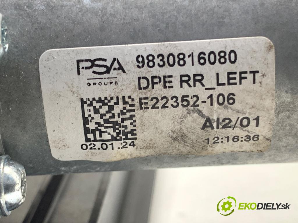 PEUGEOT 408 II liftback 2024 96 kW PureTech 130 (FPHNST) 1199 Mechanizmus okna ľavy zad 9830816080
