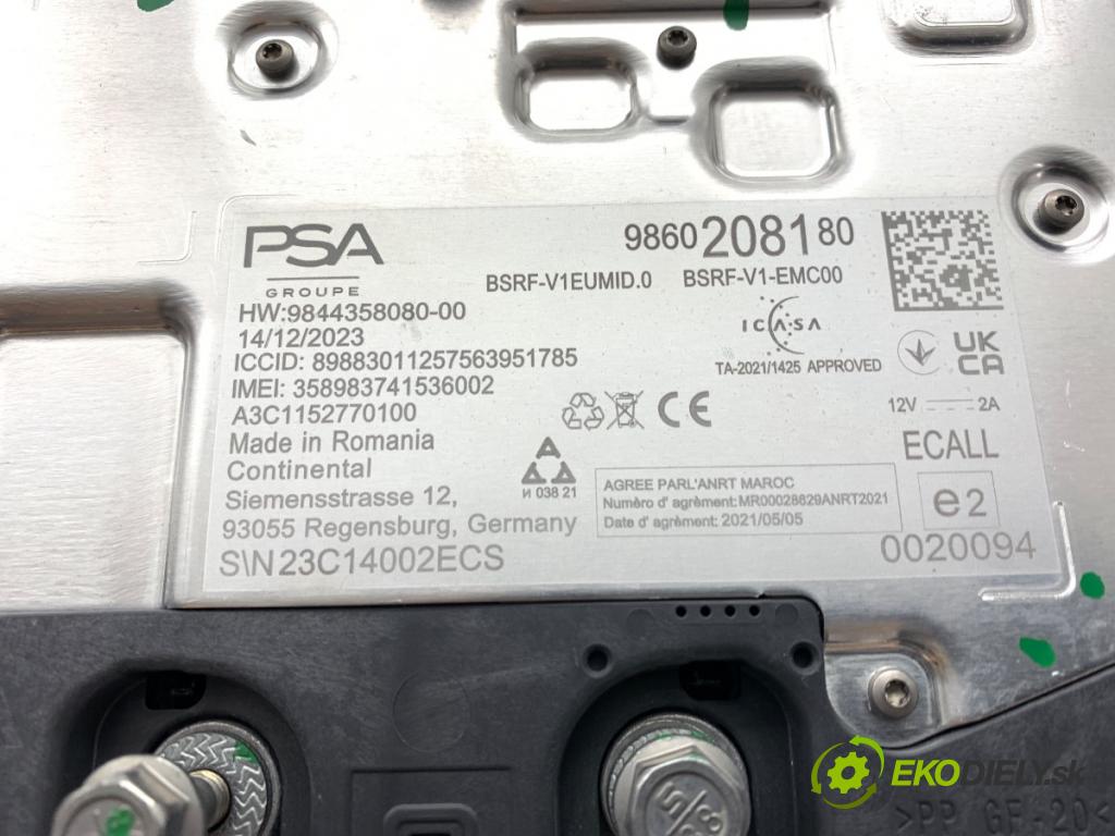 PEUGEOT 408 II liftback 2024 96 kW PureTech 130 (FPHNST) 1199 ANTENA 9860208180