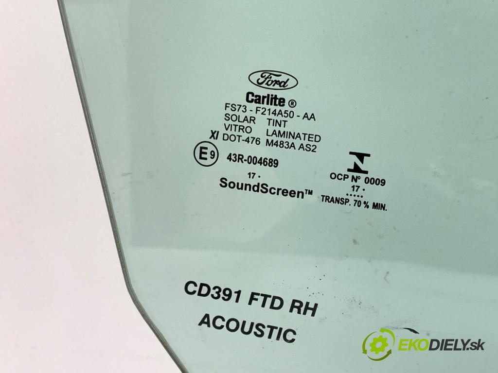 FORD MONDEO MK5 sedan 2018 138 kW 2.0 Hybrid 1999 Okno pravy predný FS73-F214A50-AA