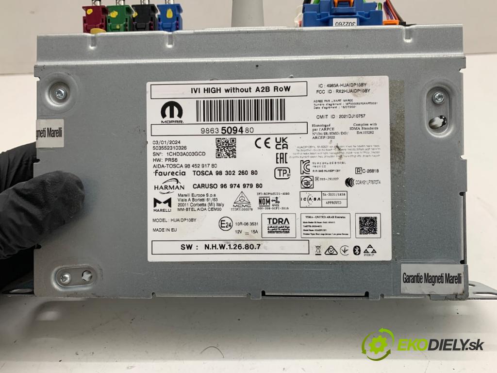 PEUGEOT 408 II liftback 2024 96 kW PureTech 130 (FPHNST) 1199 RADIO Navigácia 9863509480 (Audio zariadenie)