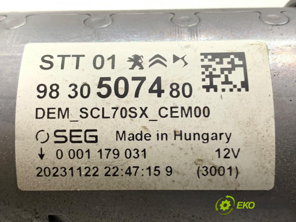 PEUGEOT 408 II liftback 2024 96 kW PureTech 130 (FPHNST) 1199 Štartér 9830507480 (Štartér)