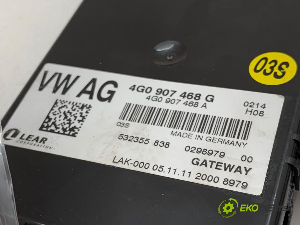 AUDI A6 C7 sedan 2011 180 kW 3.0 TDI quattro 2967 modul GATEWAY 4G0907468G