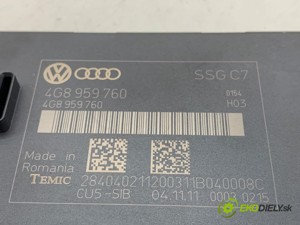 AUDI A6 C7 sedan 2011 180 kW 3.0 TDI quattro 2967 modul sedačky 4G8959760