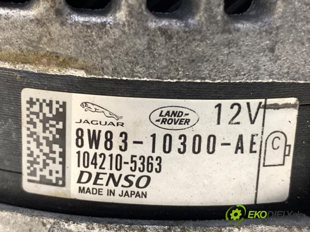JAGUAR XJ sedan 2015 250 kW 3.0 SCV6 2995 Alternátor 8W83-10300-AE (Alternátor)