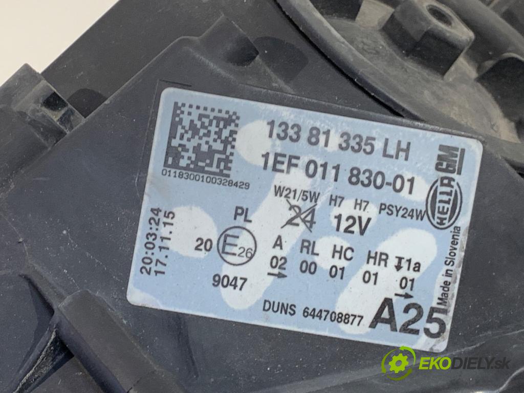 OPEL CORSA E liftback 2015 55 kW 1.4 (08) 1398 Svetlomet ľavy predný 13381335