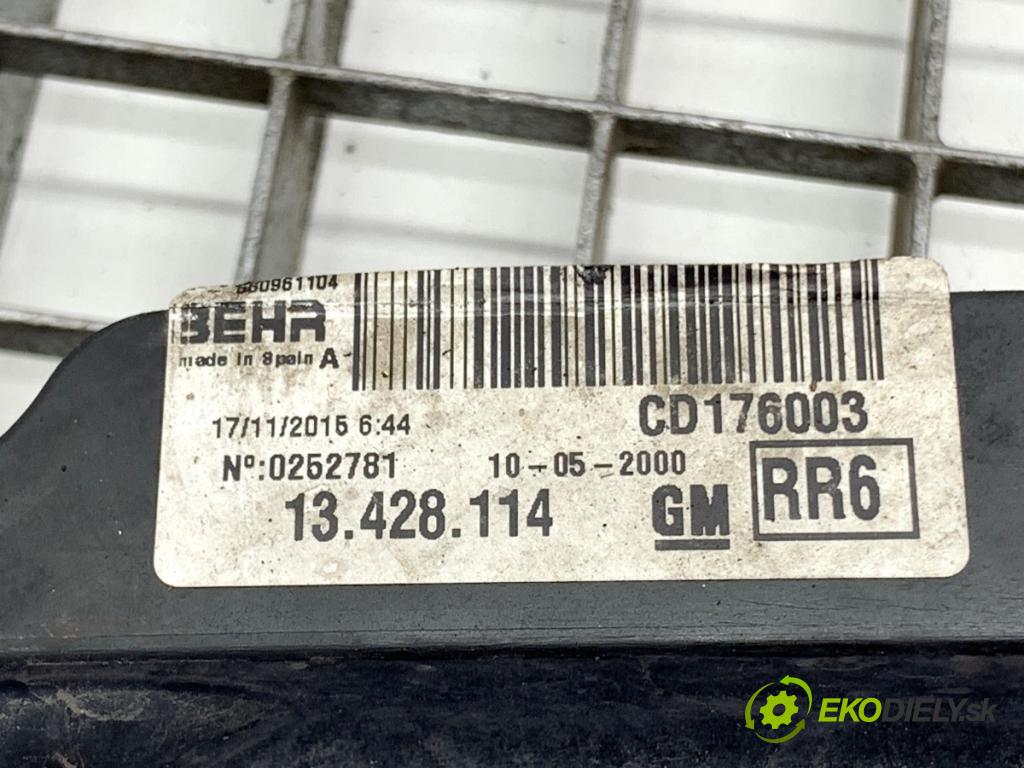 OPEL CORSA E liftback 2015 55 kW 1.4 (08) 1398 ventilátor chladiče 13428114 (Ventilátor)