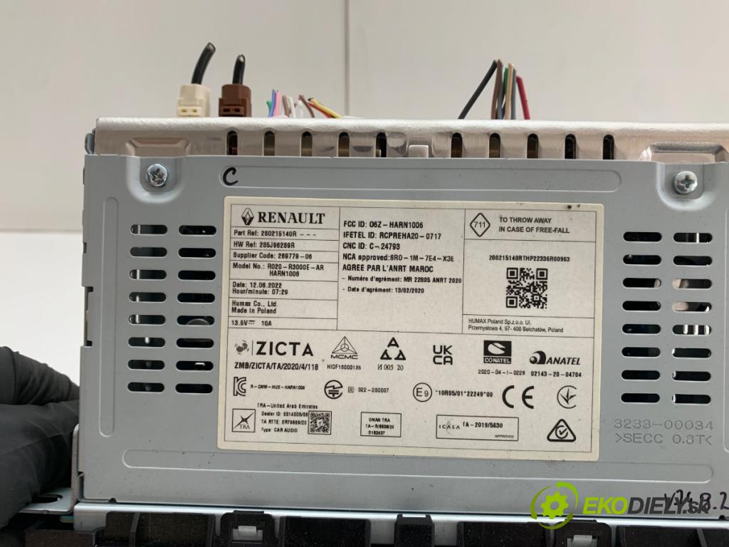 RENAULT TRAFIC III Skrzynia 2023 81 kW 2.0 dCi 110 (FGMW) 1997 RADIO 280215140R (Audio zariadenie)