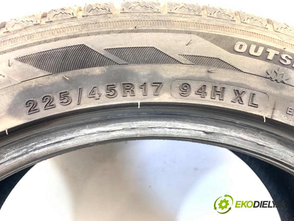 --- ---      PNEUMATIKY: zima 2X 225/45 R17 ZEETEX