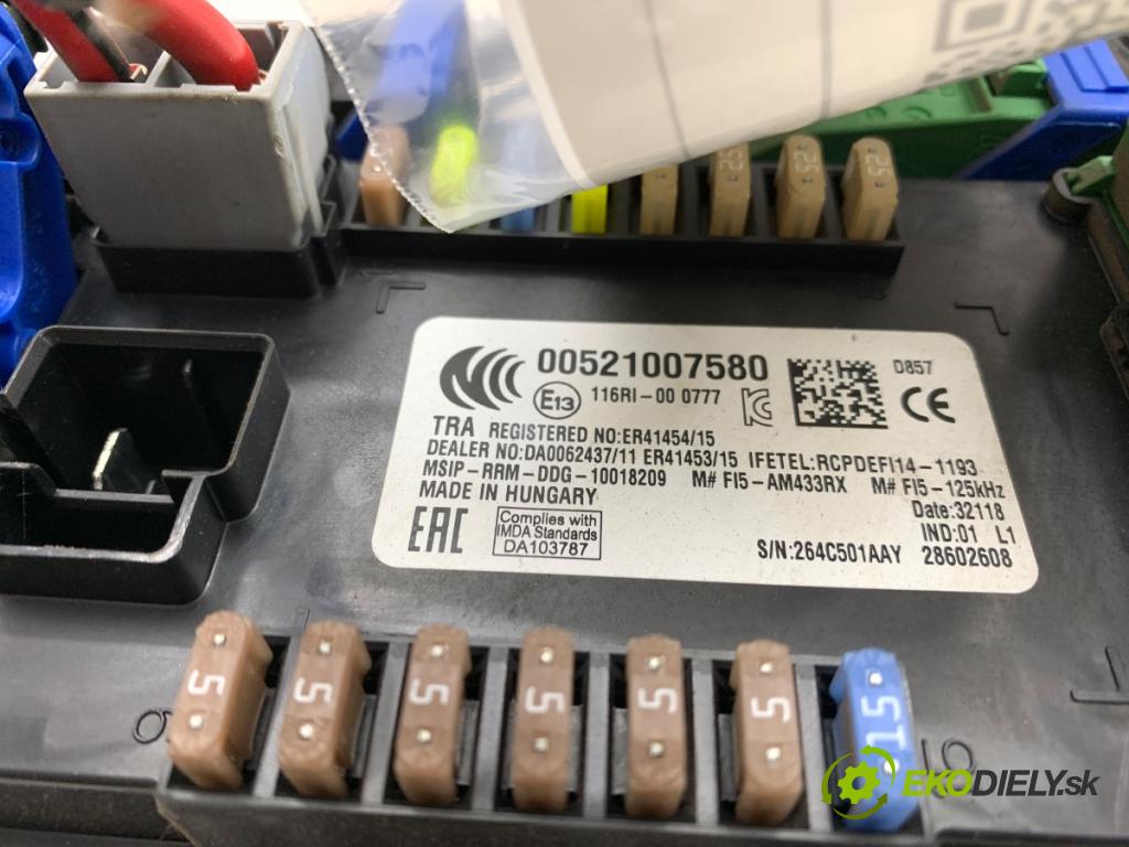 FIAT TIPO Kombi 2018 70 kW 1.4 (356WXA1B) 1368 Modul BSI 00521007580 (Poistková skrinka)