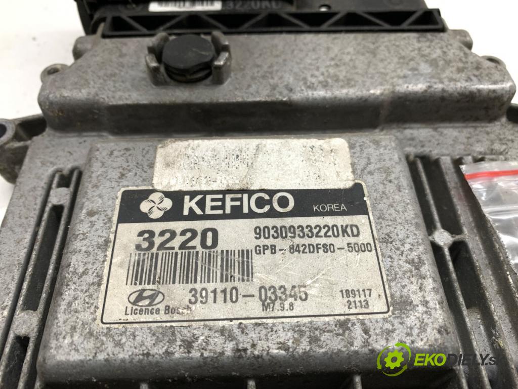 HYUNDAI i20 liftback 2009 57 kW 1.2 1248 riadiaca jednotka Motor 39110-03345 (Riadiaca jednotka)