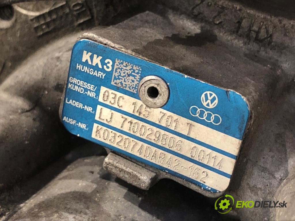 VW SCIROCCO III coupe 2009 118 kW 1.4 TSI 1390 Turbodúchadlo,turbo 03C145701T (Turbodúchadlo (kompletné))