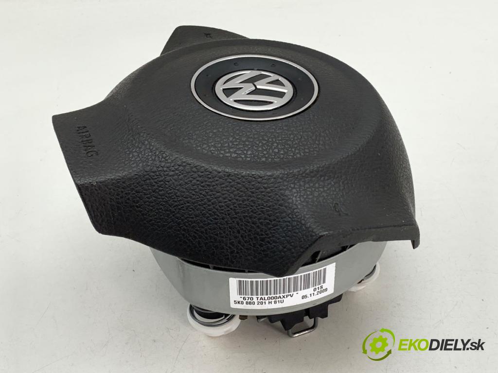 VW SCIROCCO III coupe 2009 118 kW 1.4 TSI 1390 AirBag volantu 5K0880201H (Airbag)