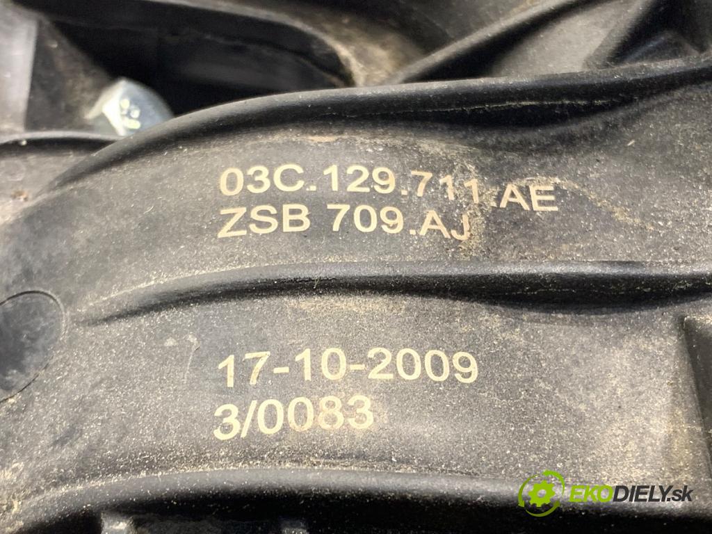 VW SCIROCCO III coupe 2009 118 kW 1.4 TSI 1390 Potrubie sacie, sanie 03C129711AE (Sacie potrubie)
