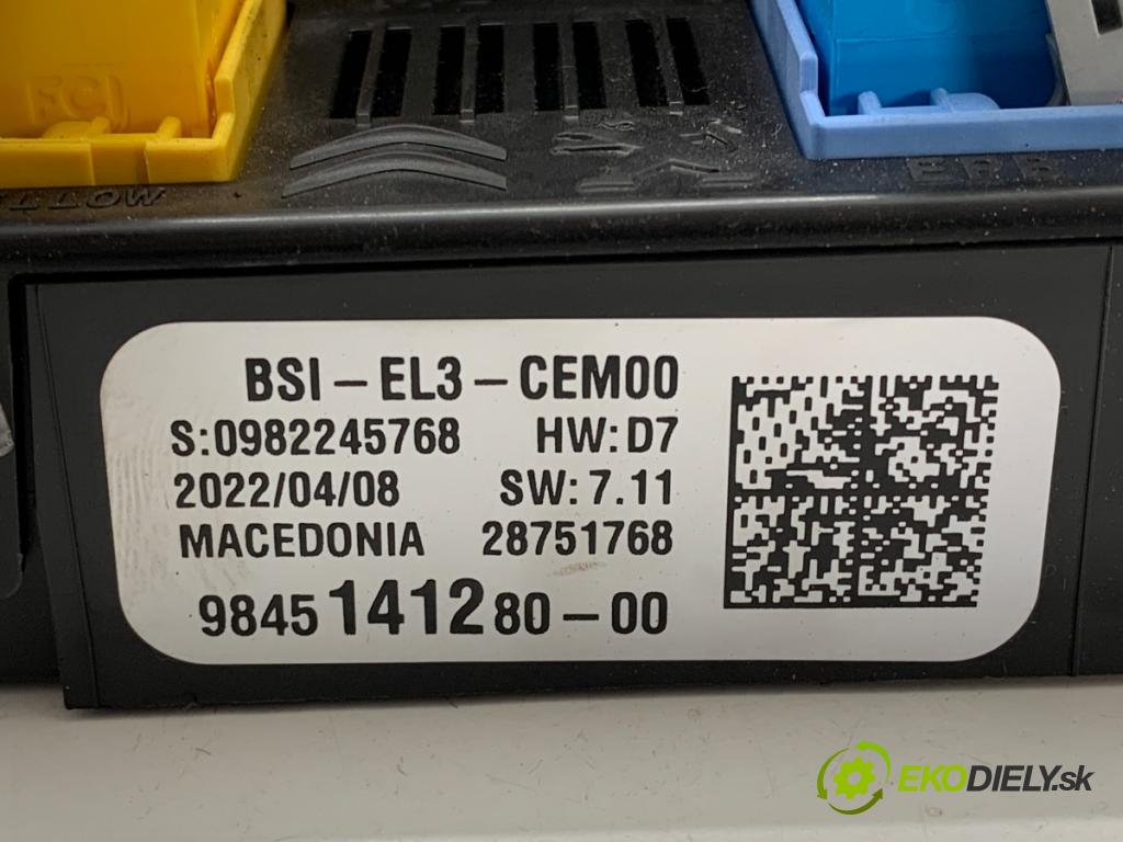 CITROEN C3 III liftback 2022 61 kW 1.2 PureTech 82 1199 modul BSI 9845141280 (Pojistková skříňka)