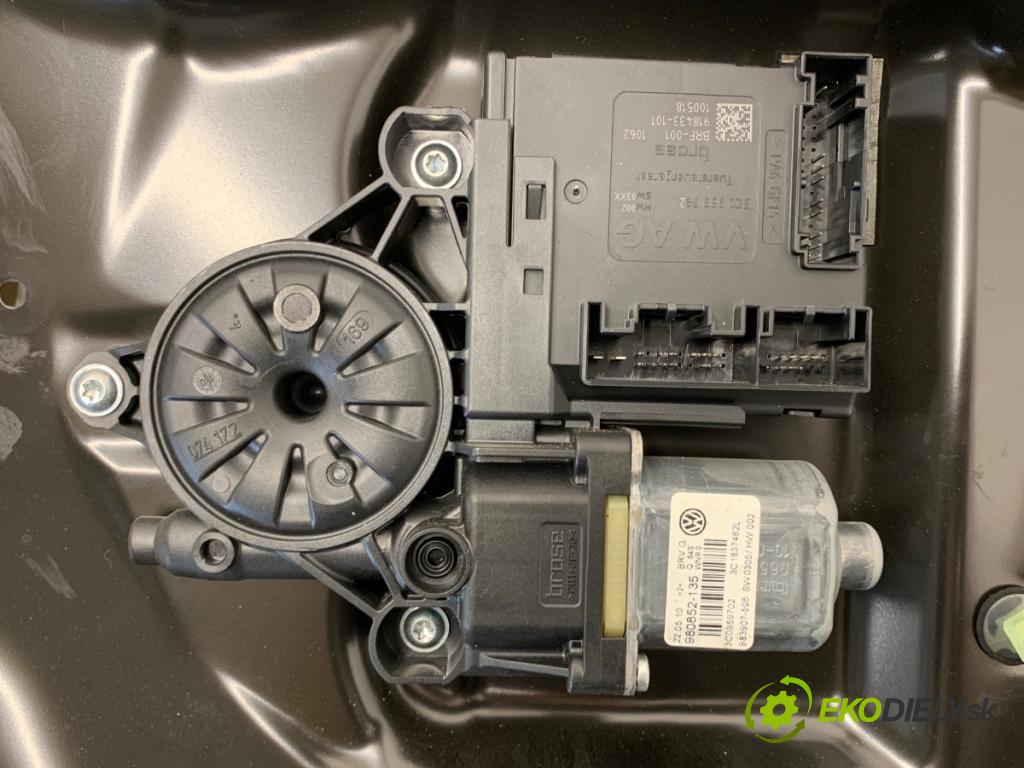 VW PASSAT B6 sedan 2010 103 kW 2.0 TDI 16V 1968 Mechanizmus okna pravy predný 3C1837462L