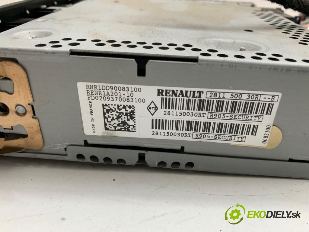 RENAULT MEGANE III liftback 2009 81 kW 1.6 16V (BZ1B, BZ1H) 1598 RADIO 281150030R (Audio zariadenie)