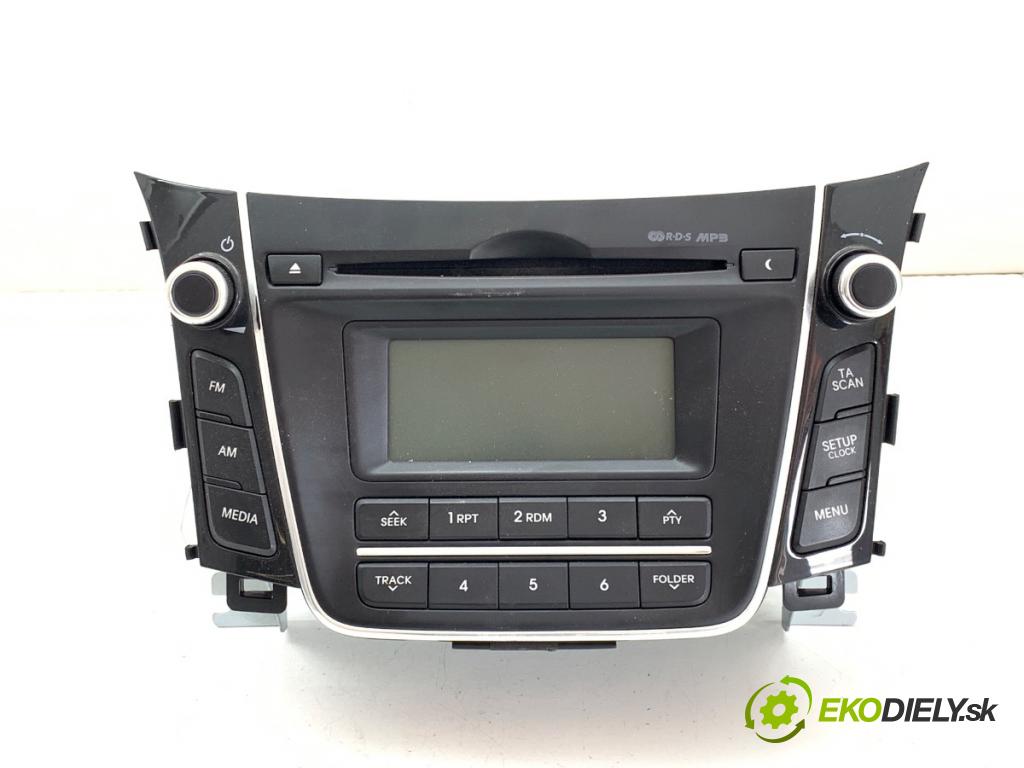 HYUNDAI i30 liftback 2013 73 kW 1.4 1396 RADIO 96170-A6200GU (Audio zariadenie)