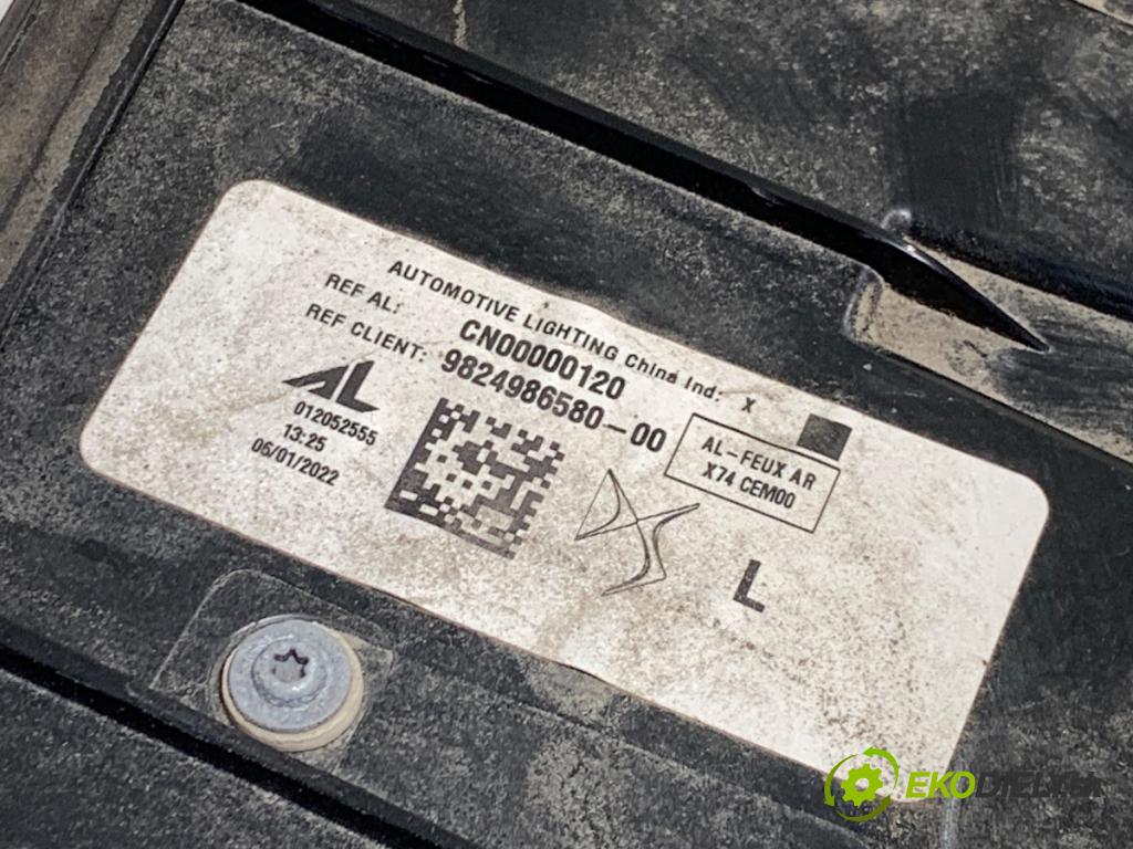 DS DS 7 SUV 2022 133 kW PureTech 180 (J45GFU) 1598 světlo levý zadní část 9824986580