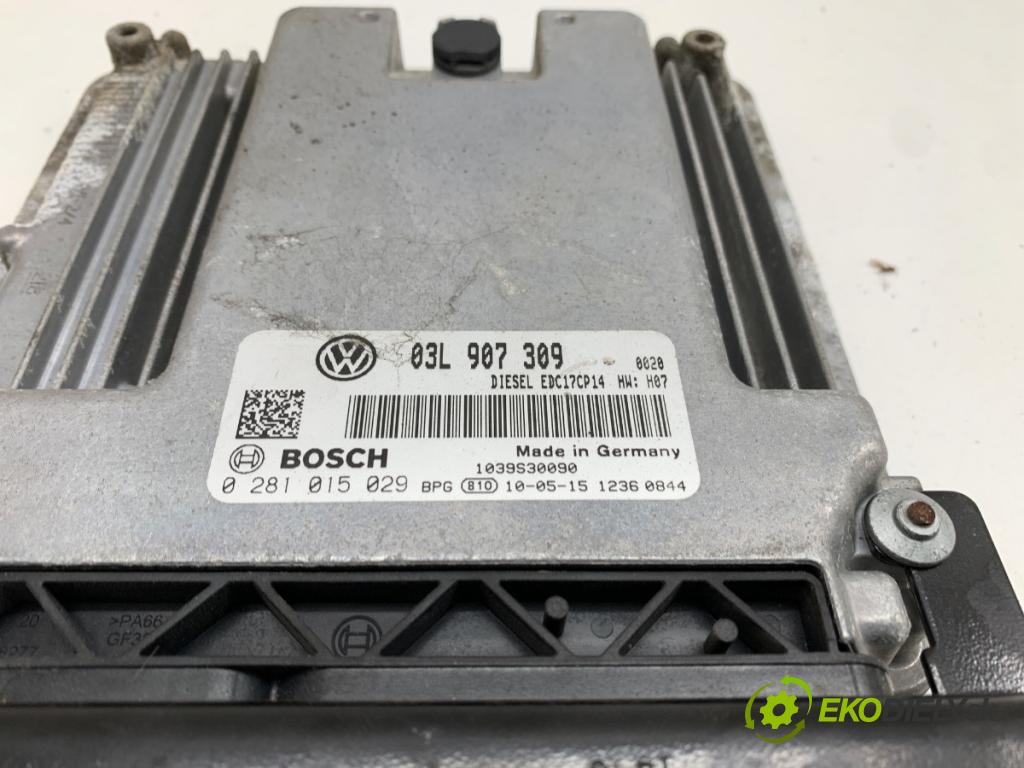 VW PASSAT B6 sedan 2010 103 kW 2.0 TDI 16V 1968 řídící jednotka motora 03L907309 (Řídicí jednotka)