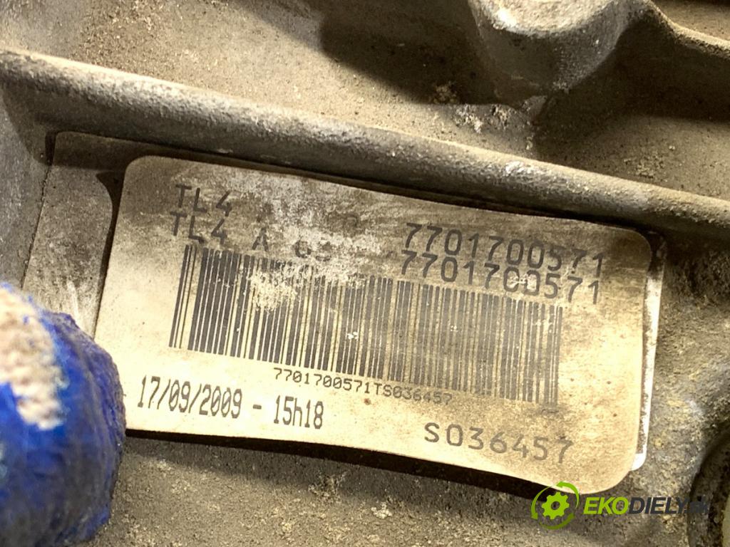 RENAULT MEGANE III liftback 2009 81 kW 1.6 16V (BZ1B, BZ1H) 1598 Prevodovka 7701700571 (Prevodovka)