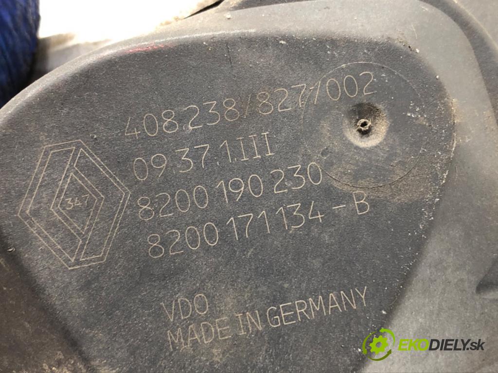 RENAULT MEGANE III liftback 2009 81 kW 1.6 16V (BZ1B, BZ1H) 1598 Škrtiaca klapka 8200171134B (Škrtiaca klapka)